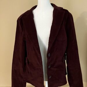 Burgundy corduroy jacket